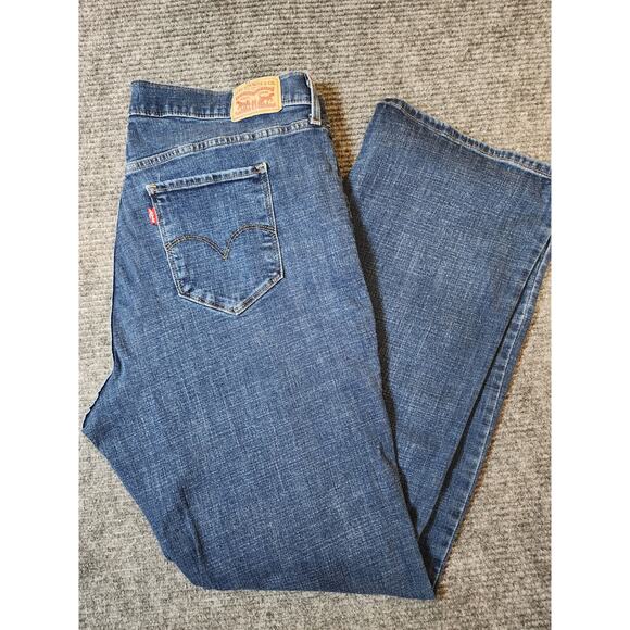 Levi Strauss Denim - Levi Strauss Women's Size 18 725 High Rise BootCut Denim Stretch Blue Jeans